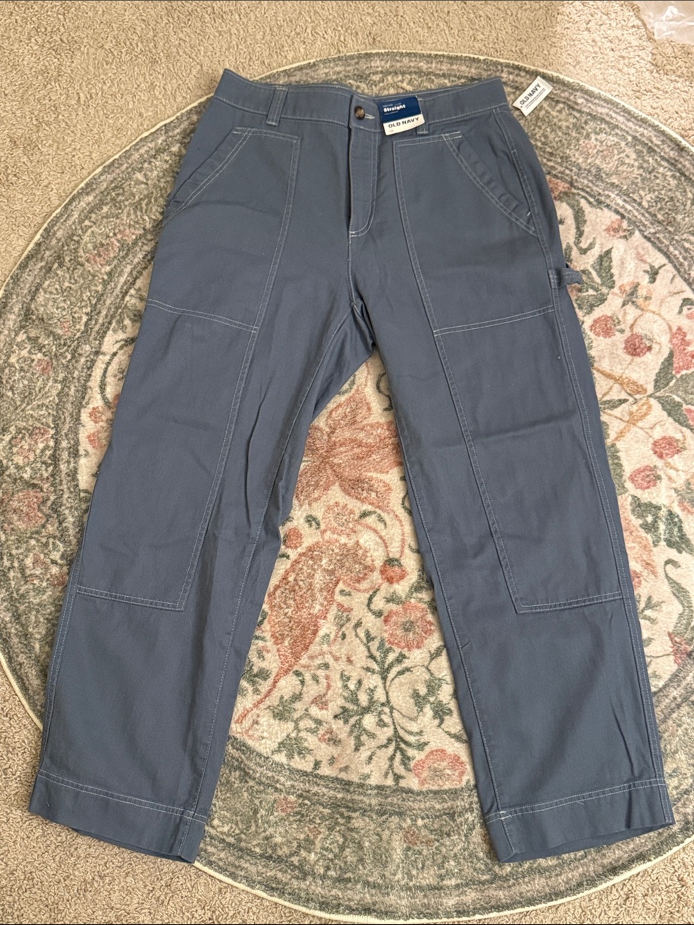 Old Navy Woman’s Slate Blue High Rise Straight Pants